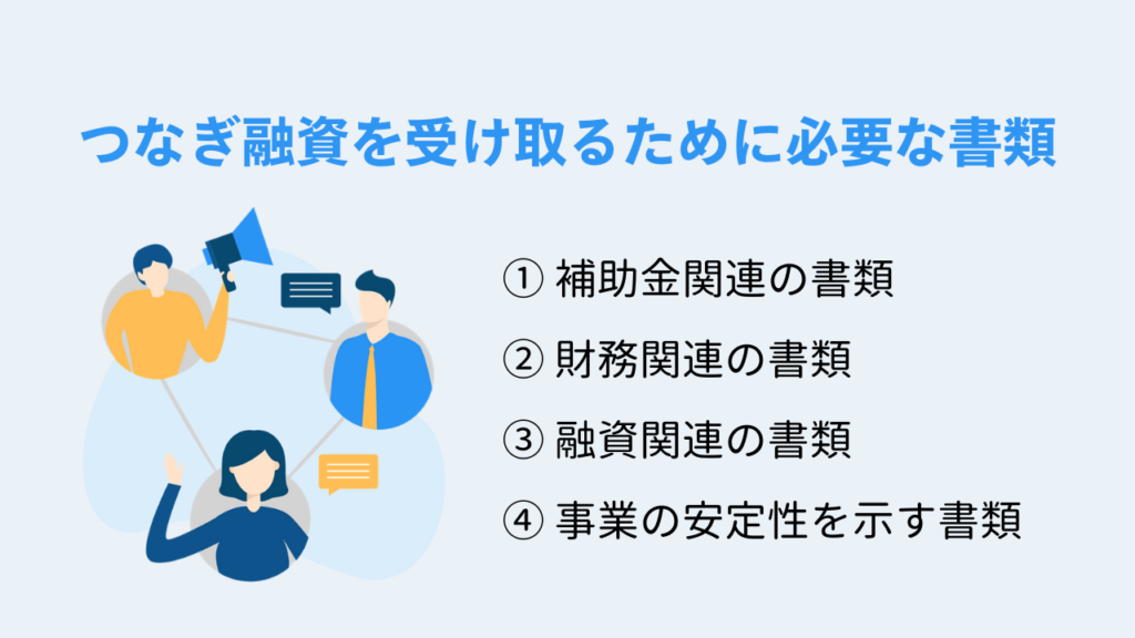 つなぎ融資を受け取るために必要な書類